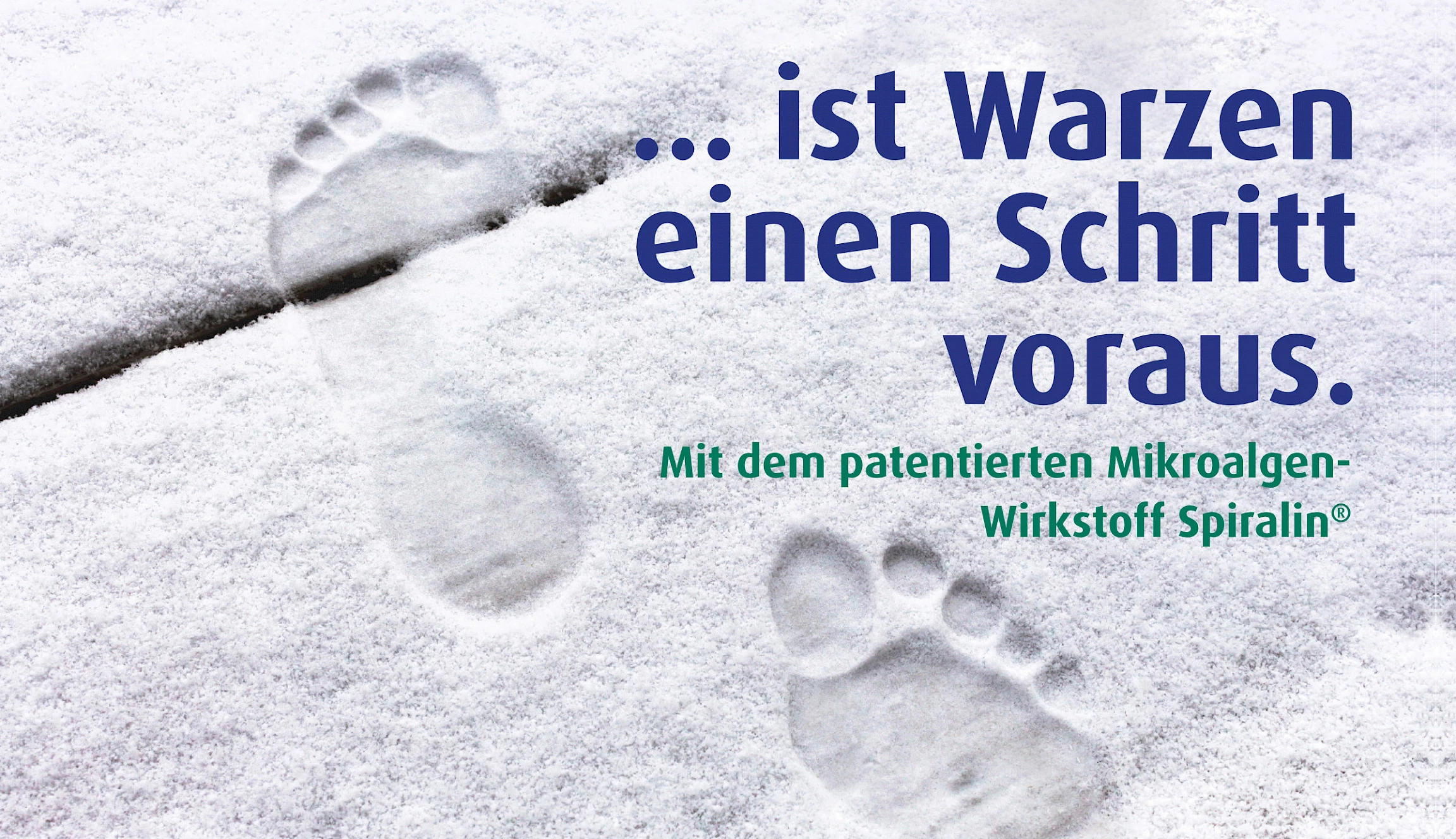 Mit dem patentierten Mikroalgen Wirkstoff Spiralin. Ist Warzen einen Schritt voraus.